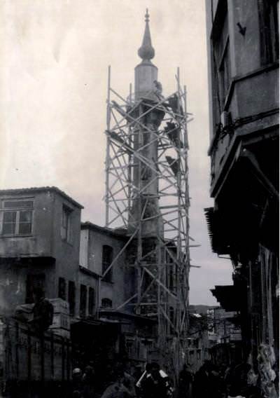 Sarı Timurcu / Kantarcılar Camii, 1964 (İstanbul Vakıflar 1. Bölge Müdürlüğü Arşivi)